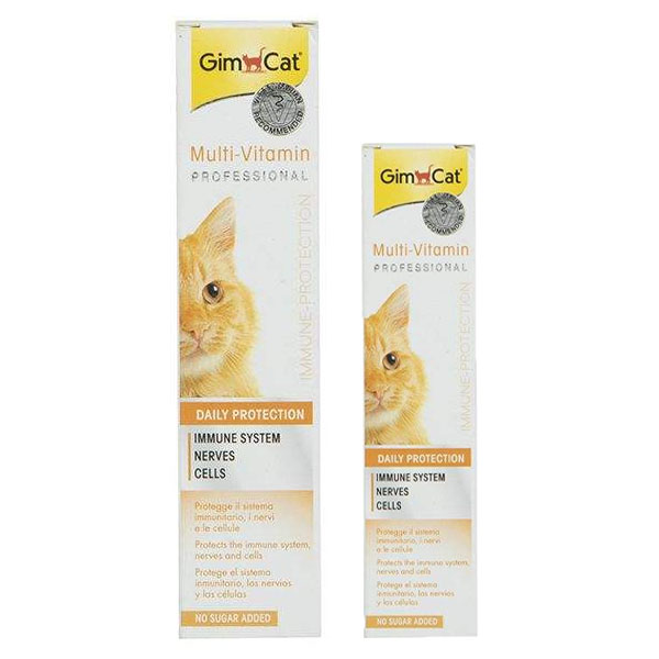 خمیر مالت گربه جیم کت مدل مولتی ویتامین وزن 50 و 100 گرم - GimCat Multi Vitamin