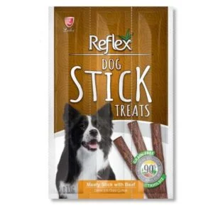 غذای تشویقی سگ رفلکس مدل مدادی بسته 3 عددی وزن 33 گرم - Reflex