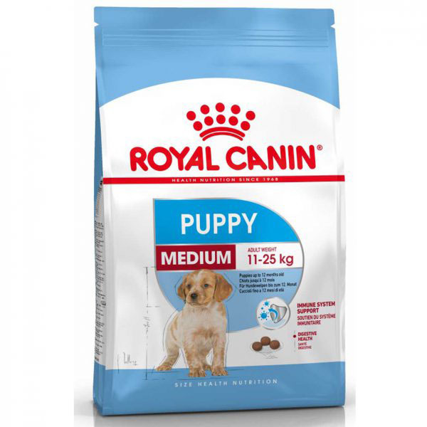 غذای خشک سگ رویال کنین مدل مدیوم پاپی وزن 15کیلوگرم - Royal Canin Medium Puppy