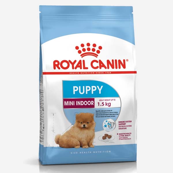 غذای خشک سگ رویال کنین مدل مینی ایندور پاپی وزن 1.5 کیلوگرم - Royal Canin Mini Indoor Puppy