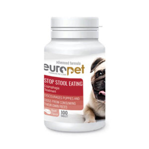 قرص ضد مدفوع خواری سگ یوروپت مدل استاپ استول بسته 100 وزن 60 گرم - Europet Stop Stool Eating