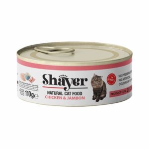 خرید و قیمت کنسرو غذای گربه شایر مدل نچرال در 6 طعم مختلف وزن 110 گرم - Shayer natural