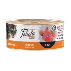 کنسرو پته فليسيا مخصوص گربه بالغ عقيم شده در طعم های متنوع - Felicia
