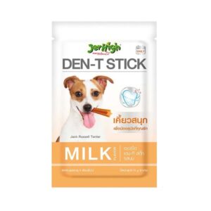 تشویقی مدادی سگ جرهای مدل دنتال با طعم شیر وزن 70 گرم - Jerhigh Den T Stick Milk Flavor