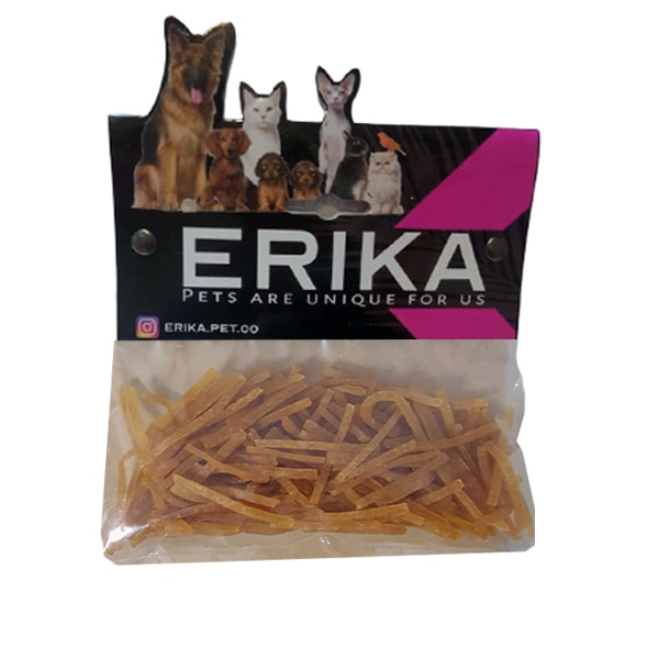 خرید و قیمت تشویقی گربه اریکا با طعم مرغ و هویج وزن 100 گرم - Erika