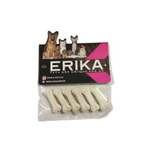 خرید و قیمت استخوان تشویقی سگ اریکا مدل فلورایدی 5 سانتی متری بسته 6 عددی - Erika