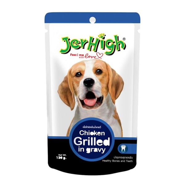 پوچ سگ جرهای در طعم های متنوع وزن 120 گرم - Jerhigh