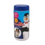 دستمال مرطوب گربه و سگ مستر پنگوئن مدل Wet Wipes بسته 50 عددی - Mr. Penguin