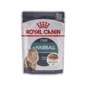 پوچ گربه بالغ رویال کنین مدل هیربال وزن 85 گرم - Royal Canin Hairball Care