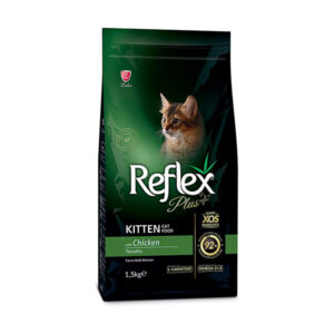 غذای خشک بچه گربه کیتن رفلکس پلاس Reflex Plus با طعم مرغ وزن 1.5 کیلوگرم