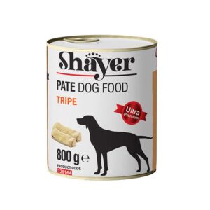 خرید و قیمت کنسرو مخصوص سگ شایر در طعم های متنوع وزن 800 گرم – Shayer