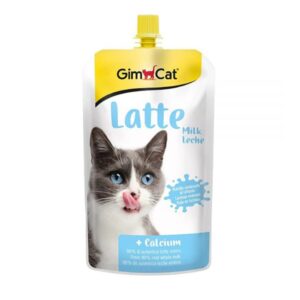 خرید و قیمت شیر لته گربه جیم کت مدل کلسیم پلاس حجم 200 میلی لیتر - Gimcat Latte Calcium Plus