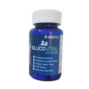 خرید و قیمت قرص مکمل گلوکزآمین سگ و گربه بسته 75 عددی وزن 200 گرم - Zoovital Glucovital