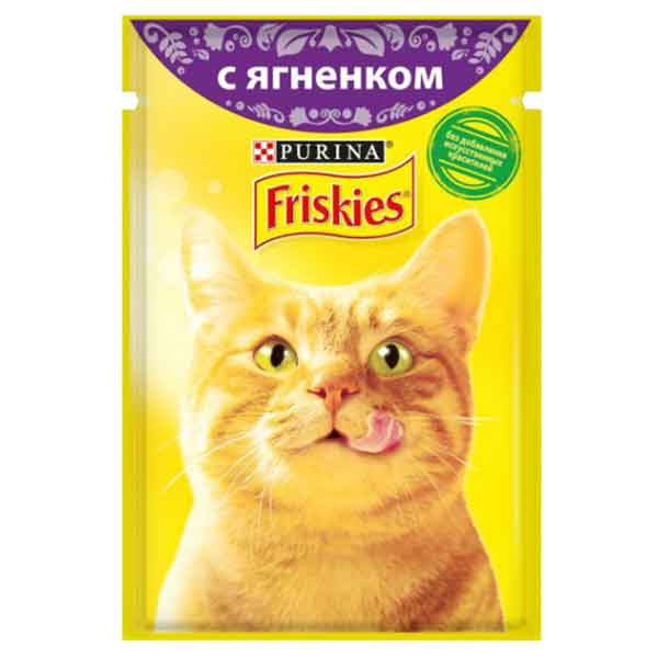 پوچ گربه فریسکیز با طعم گوشت گوساله - Friskies Lamb