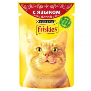 پوچ گربه فریسکیز با طعم گوشت زبان - Friskies Tongue