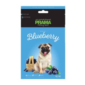 تشویقی سگ پراما با طعم بلوبری وزن 70 گرم - Prama Blueberry