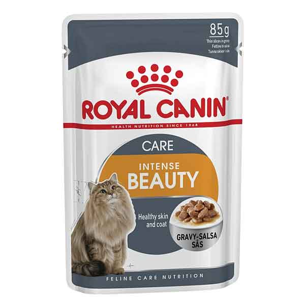 پوچ اینتنس بیوتی گربه رویال کنین وزن 85 گرم - Royal Canin Intense Beauty