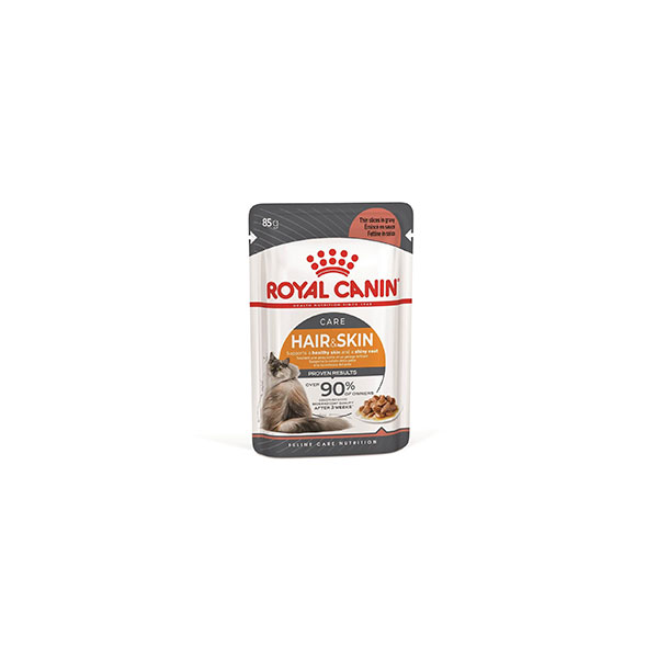 پوچ گربه مدل هیر اند اسکین (بیوتی) رویال کنین Royal Canin وزن 85 گرم