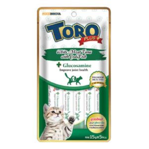 بستنی گربه تورورپلاس همراه گلوکزآمین بسته 5 عددی وزن 75 گرم - Toro Plus Glucosamine