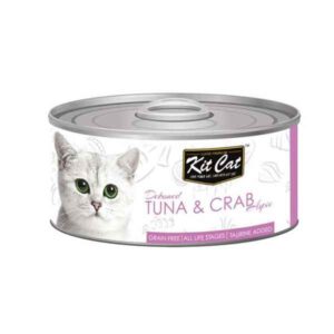 کنسرو گربه کیت کت با طعم تن و خرچنگ وزن 80 گرم - KitCat Tuna & Crab