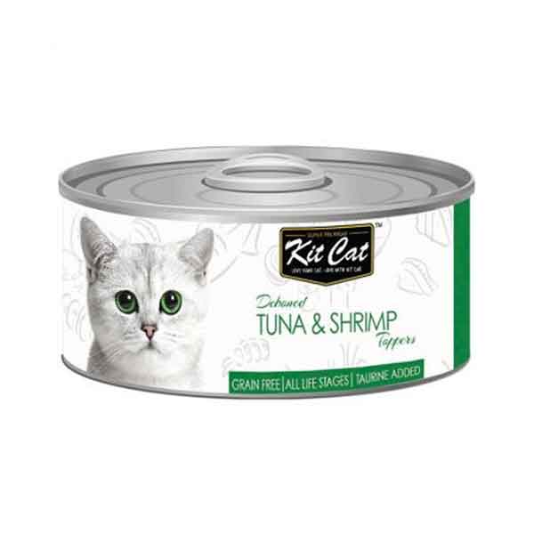 کنسرو گربه کیت کت با طعم تن و میگو وزن 80 گرم - KitCat Tuna & Shrimp