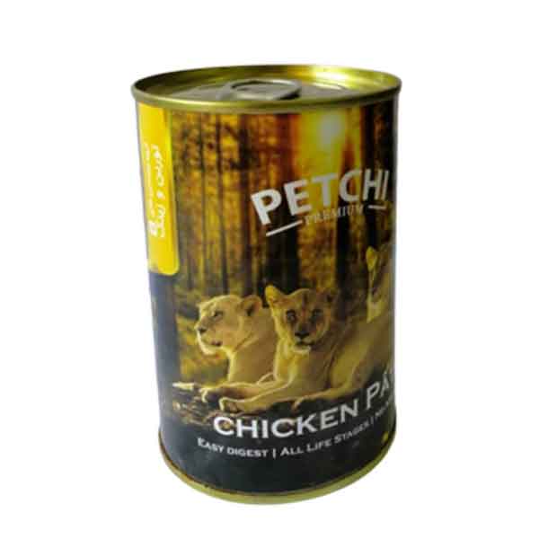 کنسرو گربه پتچی با طعم مرغ، گوشت و سیب زمینی وزن 420 گرم - Petchi