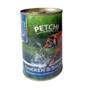 کنسرو گربه پتچی با طعم مرغ و سالمون وزن 420 گرم - Petchi