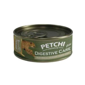 کنسرو غذای گربه پتچی مدل دایجستیو وزن 120 گرم - Petchi Digestive