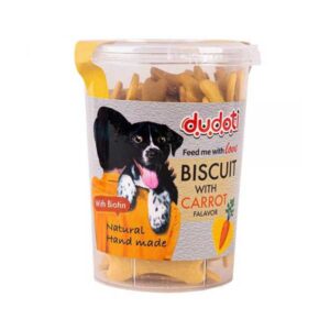 تشویقی سگ بیسکویتی دودوتی با طعم هویج وزن 150 گرم - Dudoti