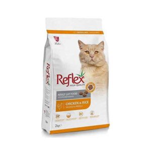 غذای گربه بالغ رفلکس پلاس طعم مرغ و برنج وزن 2 کیلوگرم - Reflex Plus Adult Chicken & Rice