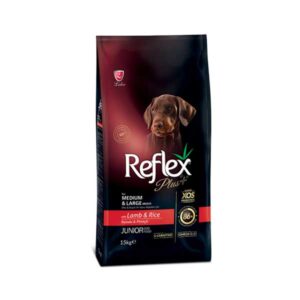 غذای سگ رفلکس پلاس مدل جونیور طعم بره و برنج وزن 15 کیلوگرم - Reflex Plus Junior
