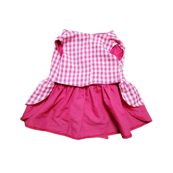 لباس دخترانه سگ رکسی دریس طرح چهارخانه - Rexi Dress