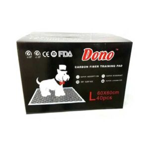 زیرانداز (پد) بهداشتی سگ و گربه دونو مدل کربن دار سایز 60×60 بسته 40 عددی - Dono