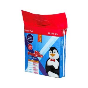 زیرانداز (پد) بهداشتی سگ و گربه پنگوئن سایز 60×60 بسته 5 عددی - Mr Panguin