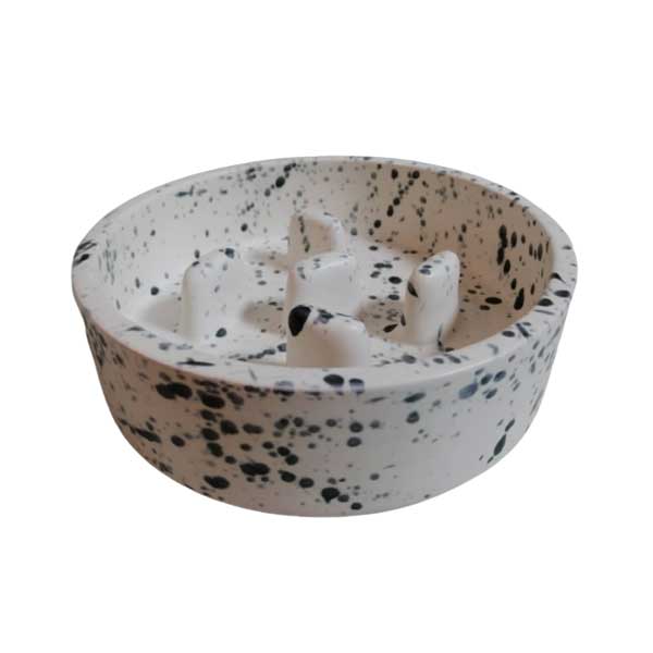 ظرف آب و غذای سگ و گربه حناپت سرامیکی مدل آرام خور سایز بزرگ