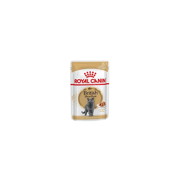 پوچ گربه بریتیش ادالت رویال کنین Royal Canin وزن 85 گرم