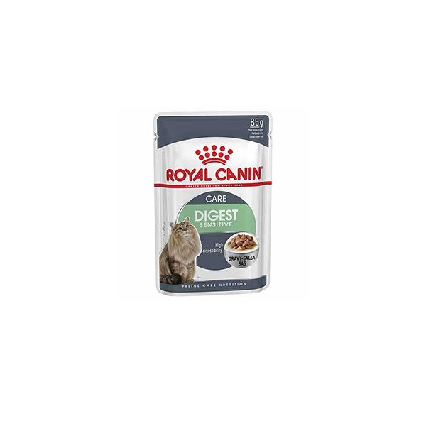پوچ گربه مدل دایجستیو رویال کنین Royal Canin وزن 85 گرم