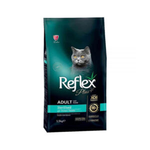 غذای خشک گربه عقیم شده رفلکس پلاس مدل استرلایز ادالت وزن 1.5 کیلوگرم - Reflex Sterilised