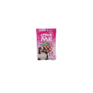 تشویقی سگ لاومی Love me مدل دورپیچ گوشت وزن 80 گرم