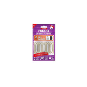 تشویقی دنتال سگ فرشی Freshy مدل استخوان سفید سایز اسمال تعداد 6 عدد