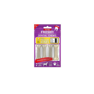 تشویقی دنتال سگ فرشی Freshy مدل استخوان سفید سایز مدیوم 4 عددی
