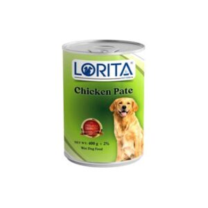 کنسرو پته سگ لوریتا با طعم مرغ Lorita chicken pate وزن 400 گرم