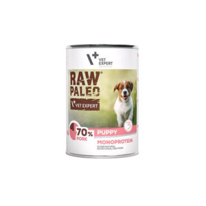 کنسرو توله سگ وت اکسپرت Vetexpert Raw Paleo Puppy با طعم گوشت خوک