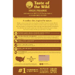 غذای خشک سگ بالغ تیست آف د وایلد Taste of the wild مدل High prairie وزن 2 کیلوگرم
