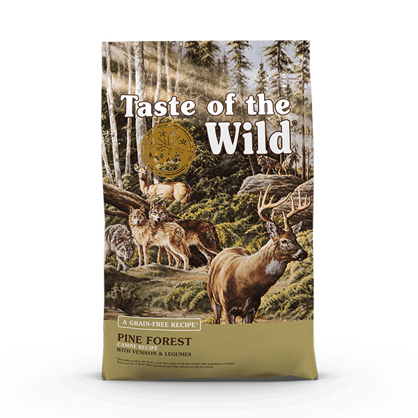 غذای خشک سگ تیست آف د وایلد Taste of the wild مدل pine forest وزن 2 کیلوگرم