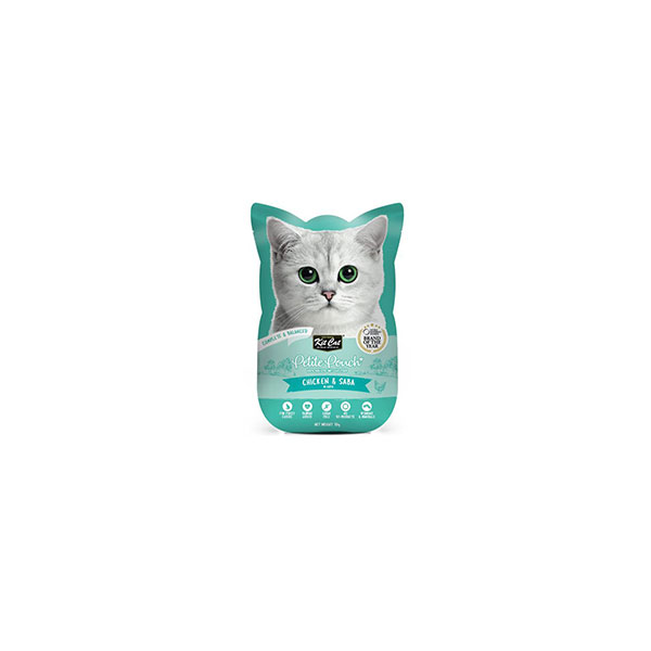 پوچ گربه کیت کت Kit Cat با طعم مرغ و ماهی ماکرل وزن 70 گرم