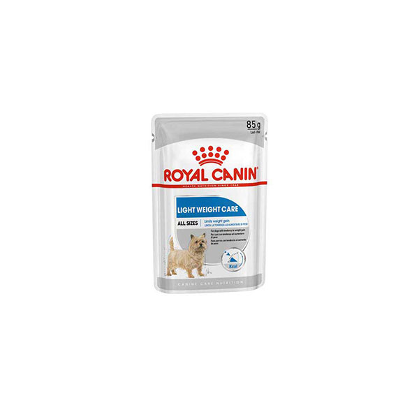 پوچ سگ لایت ویت رویال کنین Royal Canin وزن 85 گرم