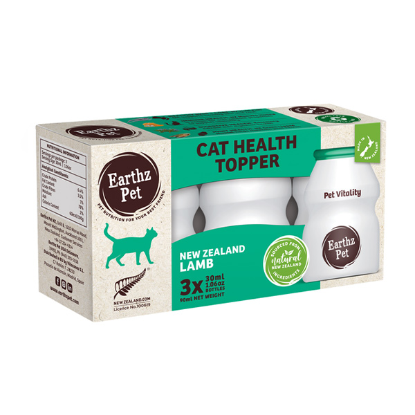 مکمل تقویتی گربه تاپر غذا با طعم بره ارسز پت Earthz Pet بسته ۳ عددی