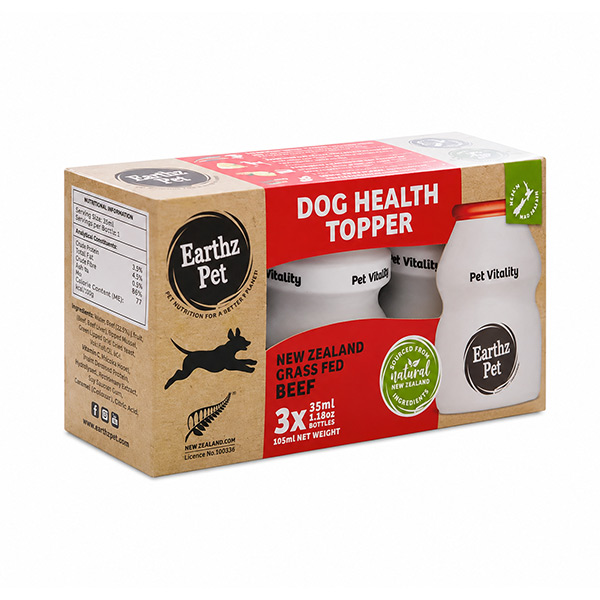 مکمل تقویتی سگ تاپر غذا با طعم گوشت گاو ارسز پت Earthz Pet بسته ۳ عددی