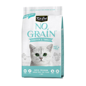 غذای خشک گربه بدون غلات طعم مرغ و بوقلمون کیت کت kit cat وزن 1 کیلوگرم